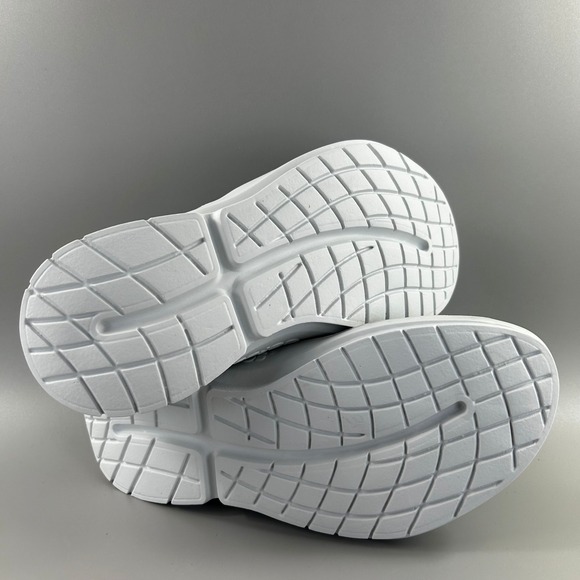 Oofos Oomg Mesh Low Men Size 12.5 Blue White Slip On Comfort Recovery Shoes NEW - Picture 5 of 6
